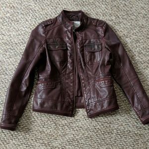 Women's pleather jacket
